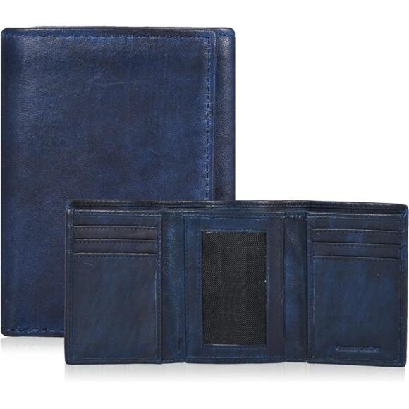Slim Wallets for Men Dark Blue